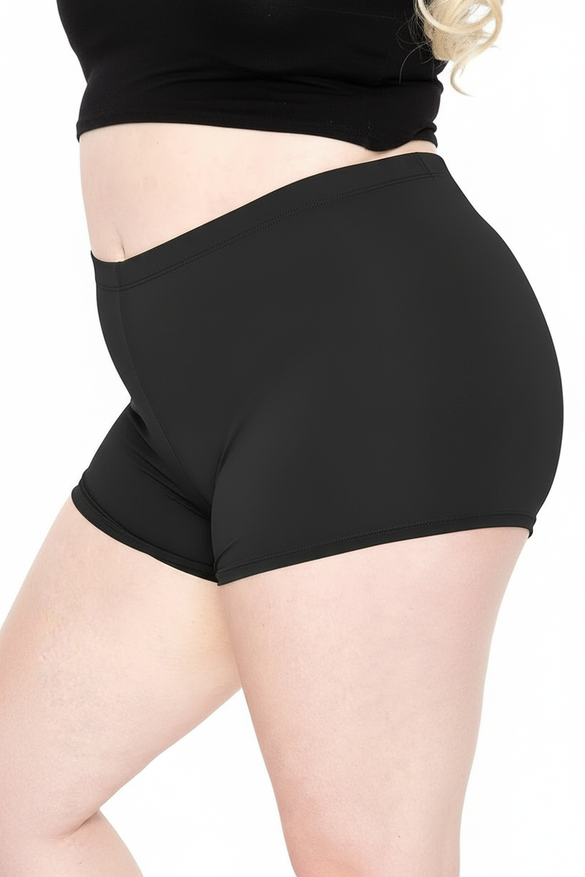 Women's Plus Size Spandex Booty Shorts