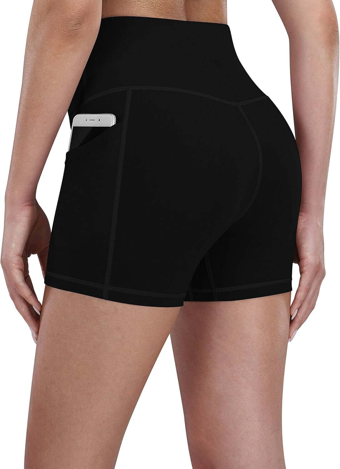 2 Pack 8" /5" Biker Shorts for Women with Pockets, High Waist Workout Shorts for Women Compression Yoga Shorts