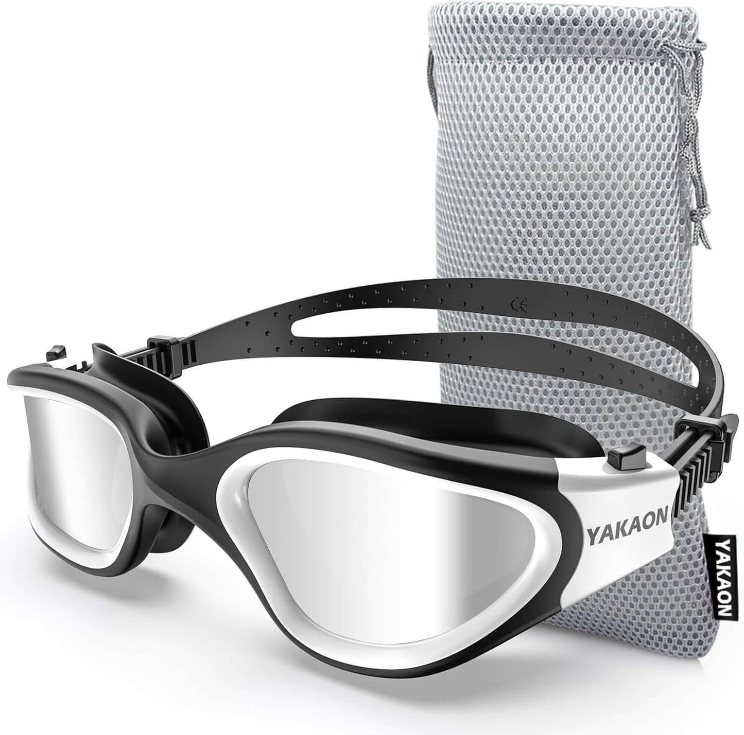 Adult Swim Goggles for Men & Women, Anti-Fog Lenses & Leakproof Seal for Lap Swimming, Open Water, Pool