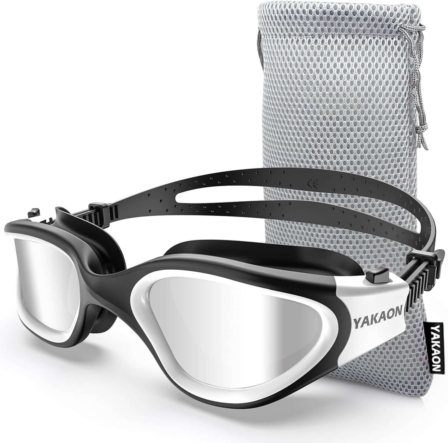 Adult Swim Goggles for Men & Women, Anti-Fog Lenses & Leakproof Seal for Lap Swimming, Open Water, Pool