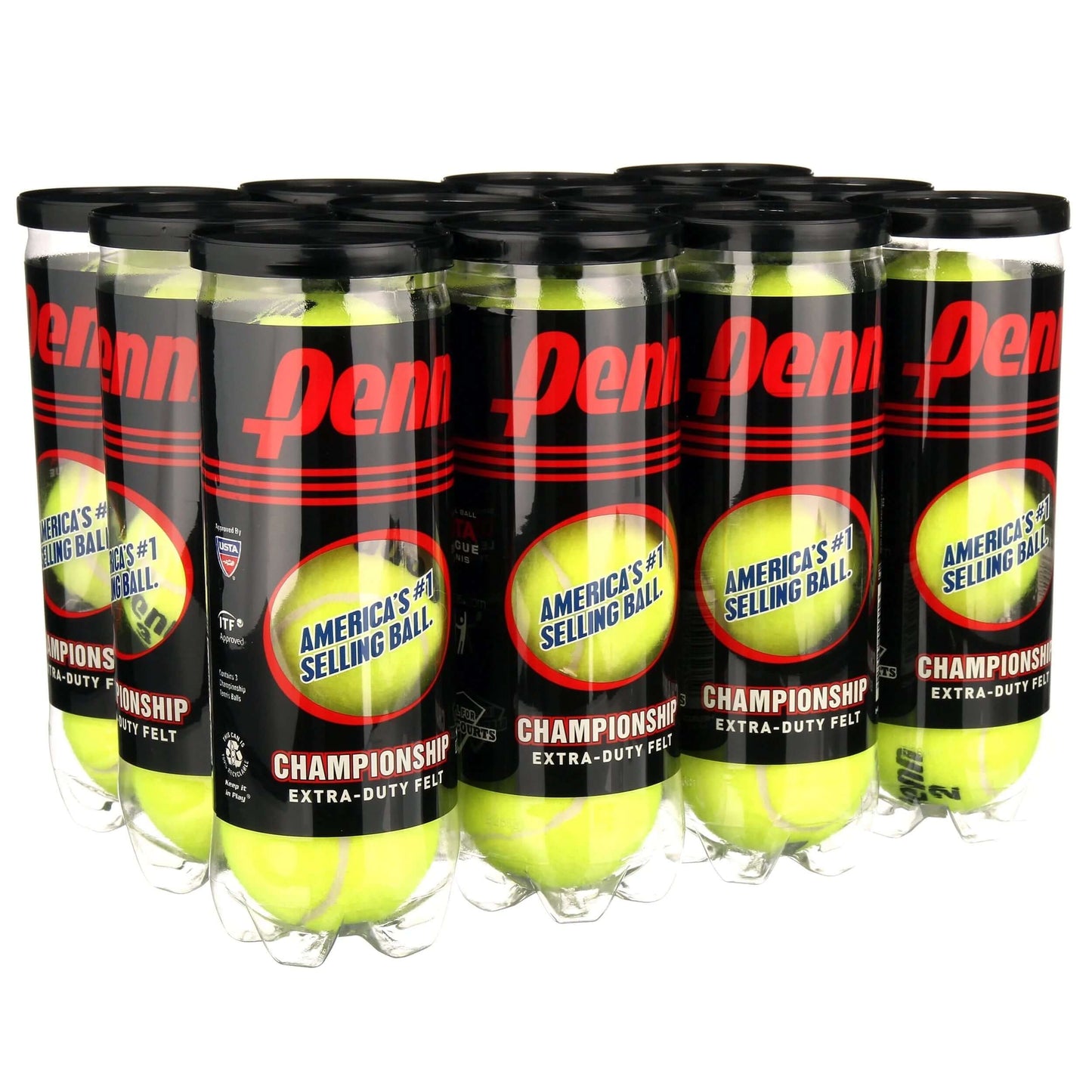 Championship Extra Duty Tennis Balls (12 Cans, 36 Balls)