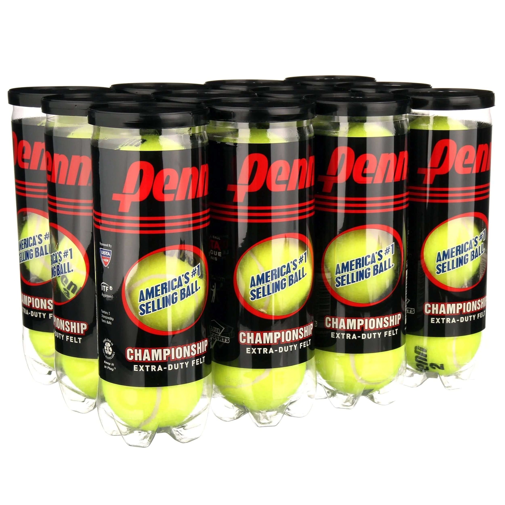 Championship Extra Duty Tennis Balls (12 Cans, 36 Balls)