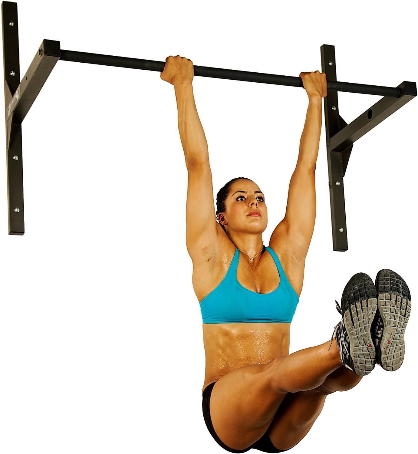 Heavy Duty Ceiling or Wall Mountable Pull up Bar Gym Quality, 600Lb Capacity, Standard Size for (9-Ft Ceilings) or Wall Mountable