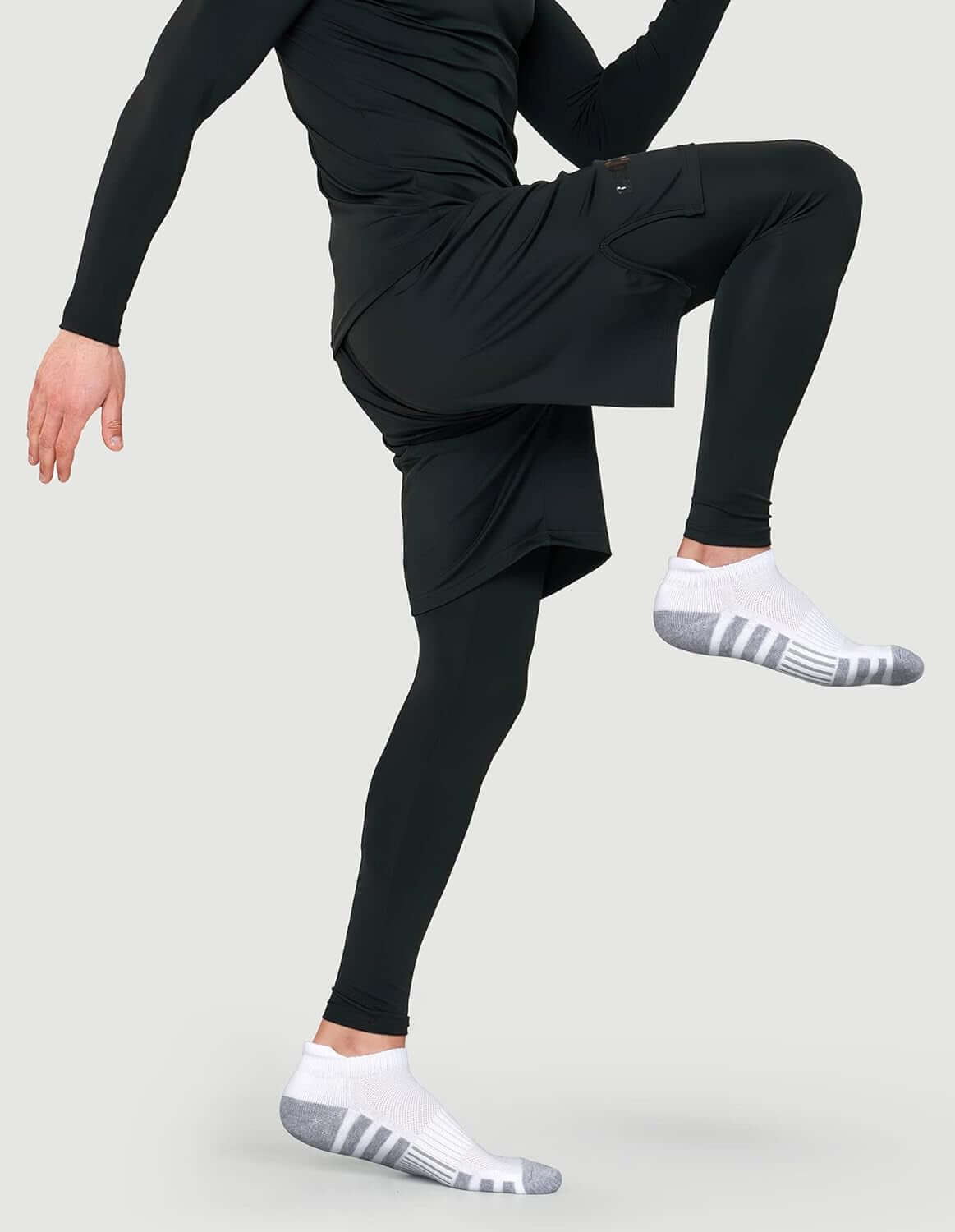 Ankle Athletic Running Socks Cushioned Breathable Low Cut Sports Tab Socks for Men and Women (6 Pairs)