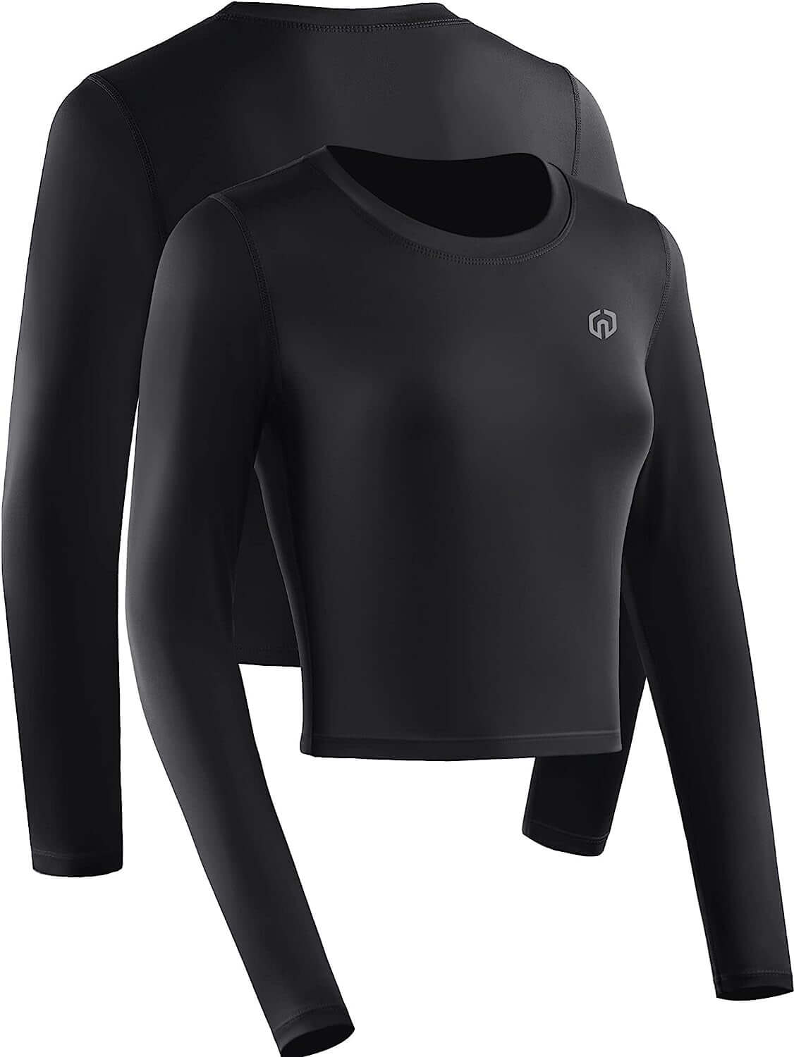 Women'S Running Workout Athletic Crop Shirts Pack of 3