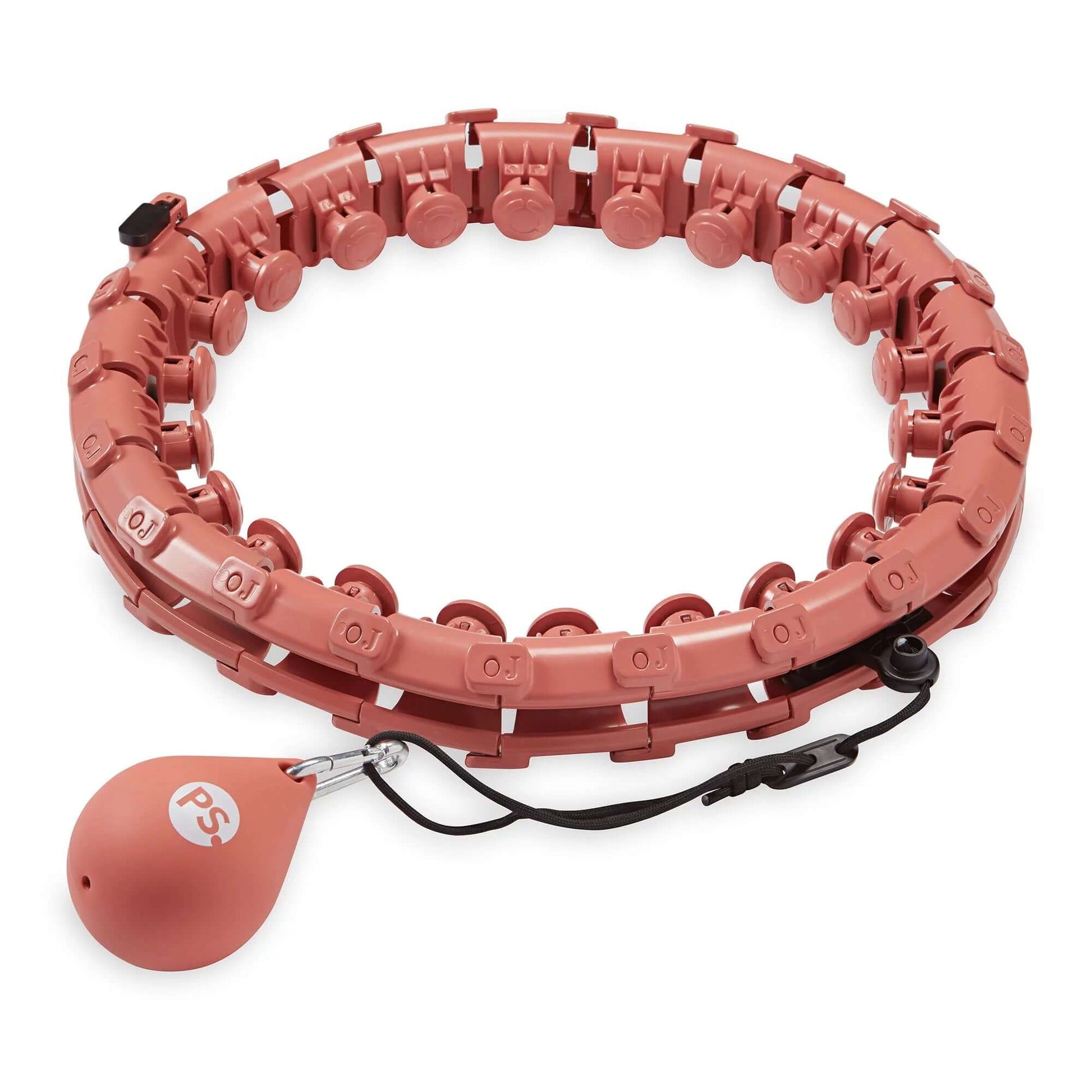 Weighted Fitness Hoop, Adjustable Diameter, One Hoop and Weight Attachment