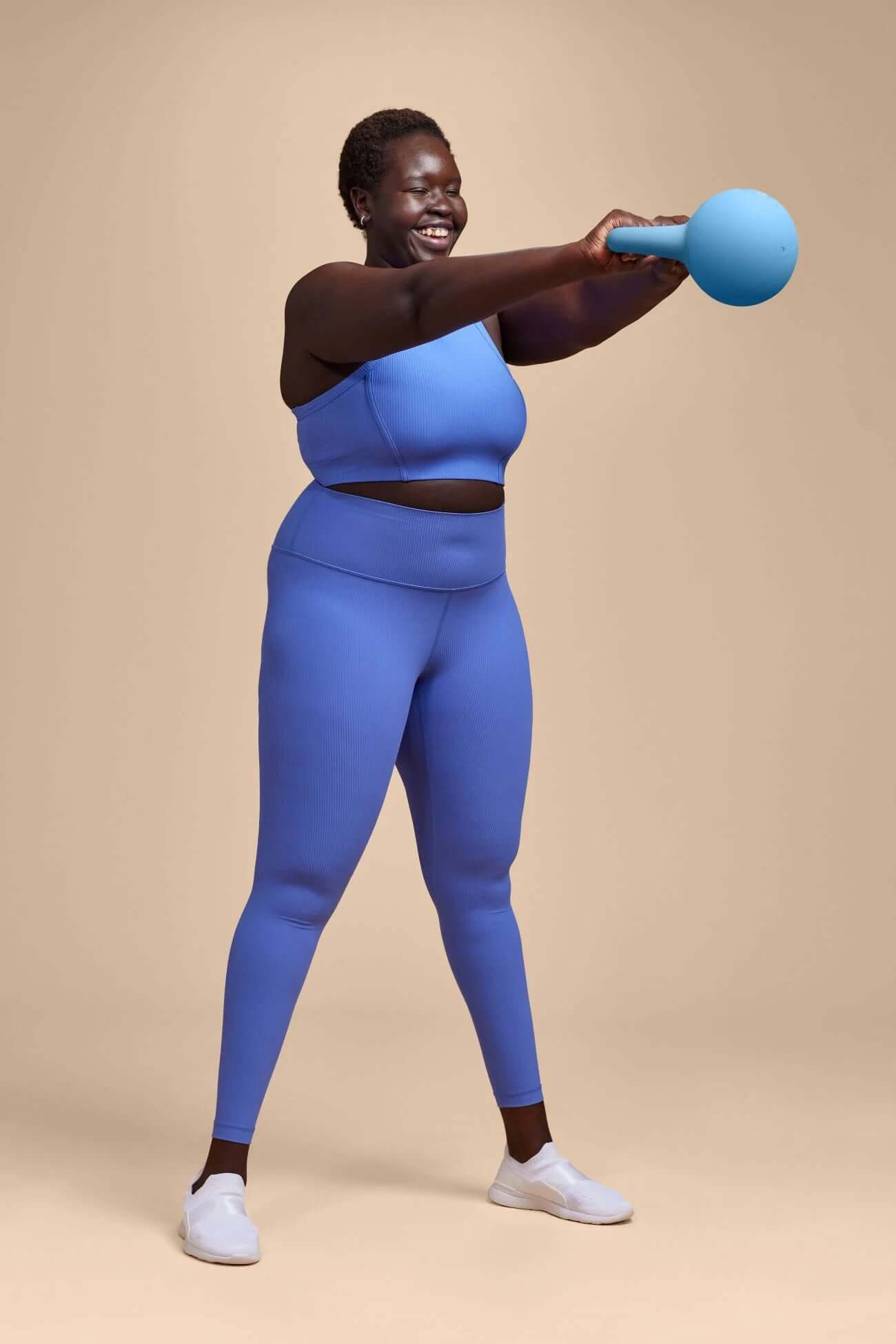 8Lb Kettlebell, Soft Shelled, Blue, Build Strength and Endurance