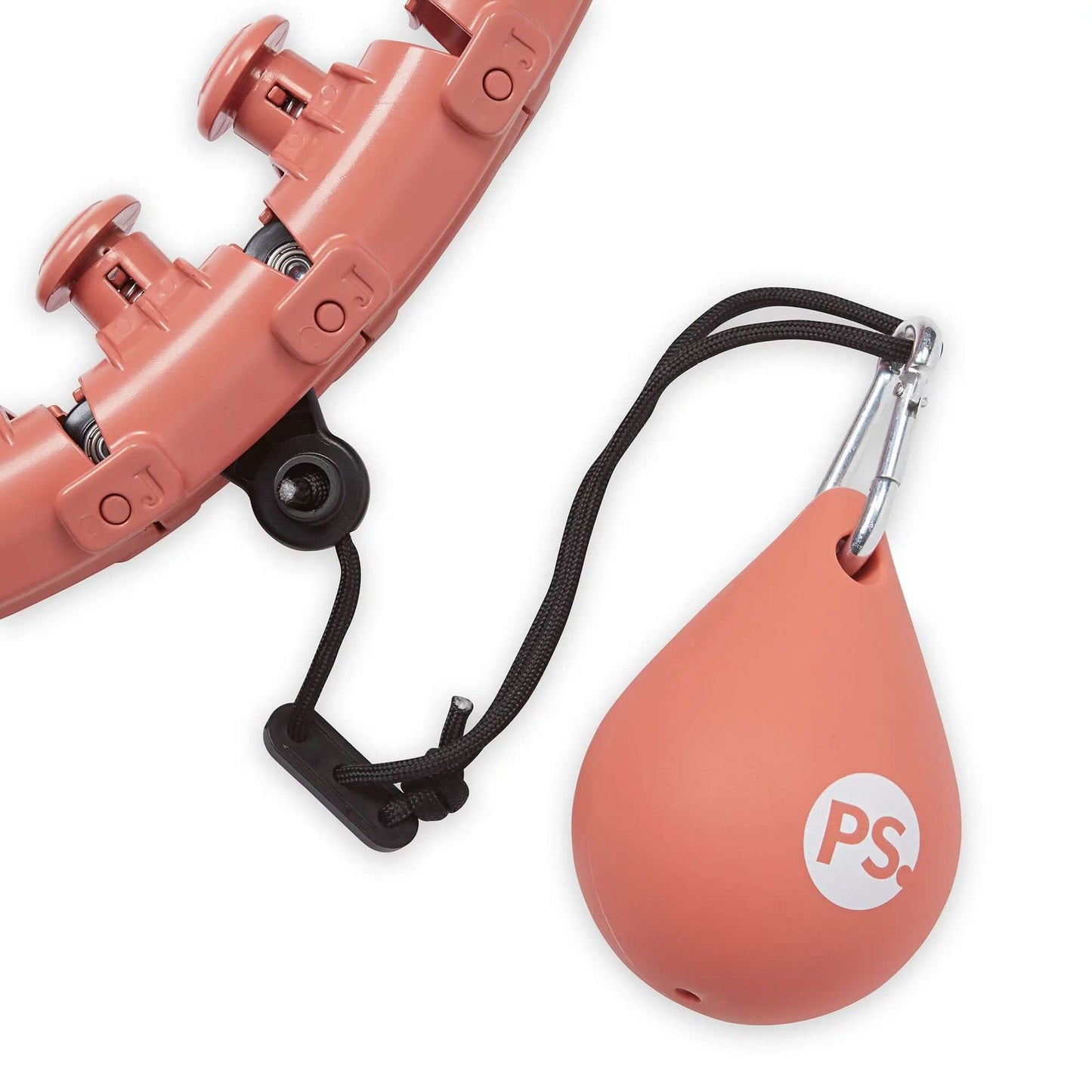 Weighted Fitness Hoop, Adjustable Diameter, One Hoop and Weight Attachment