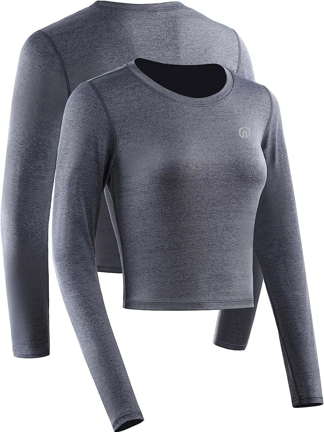 Women'S Running Workout Athletic Crop Shirts Pack of 3