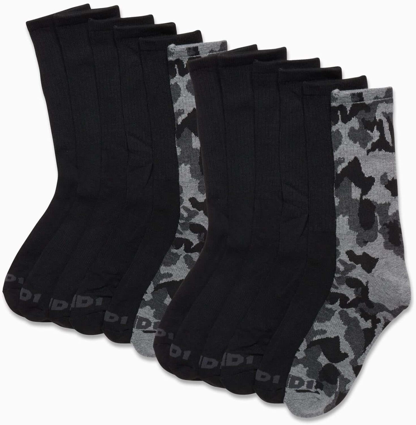 Men'S Crew Socks - 12 Pack Performance Cushion Comfort Crew Socks - Breathable Athletic Socks for Men (6-12.5)