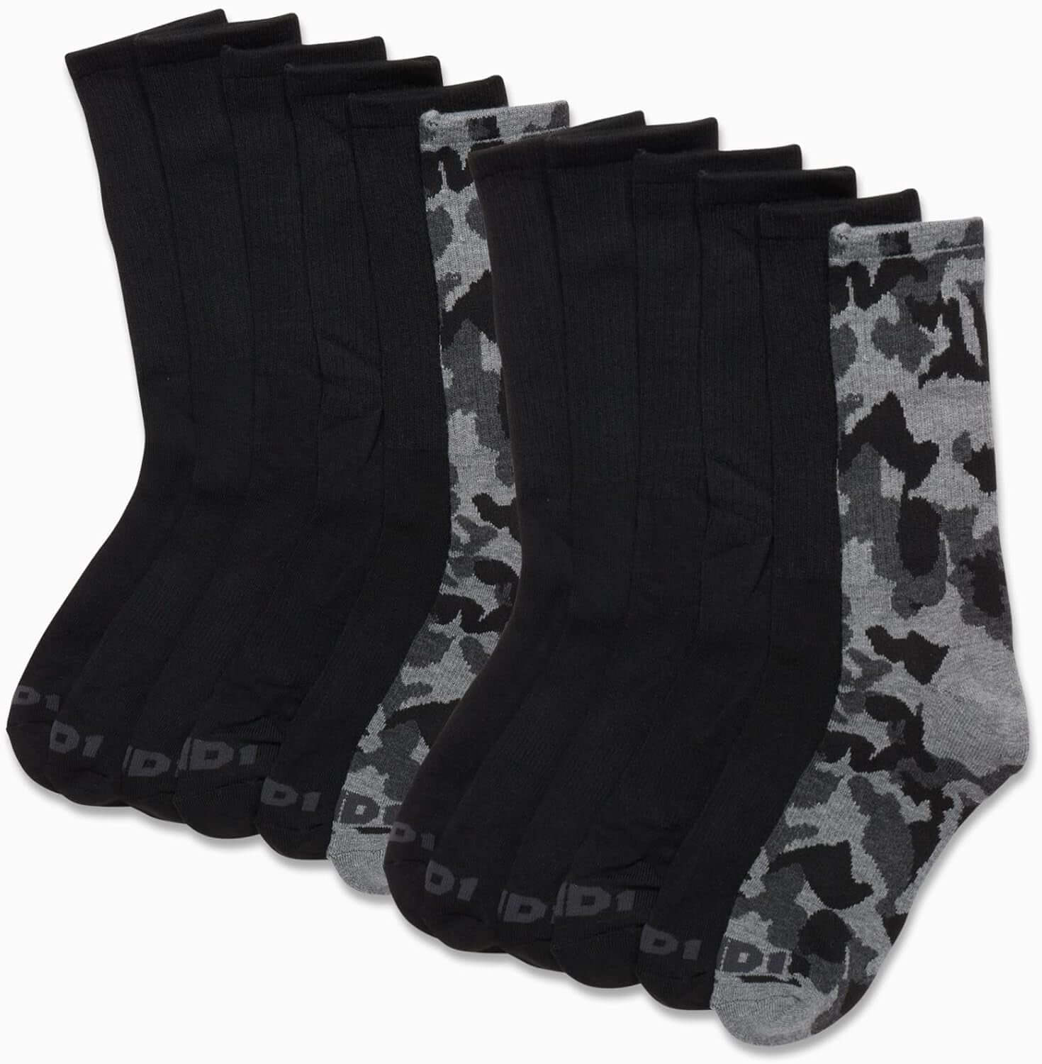 Men'S Crew Socks - 12 Pack Performance Cushion Comfort Crew Socks - Breathable Athletic Socks for Men (6-12.5)