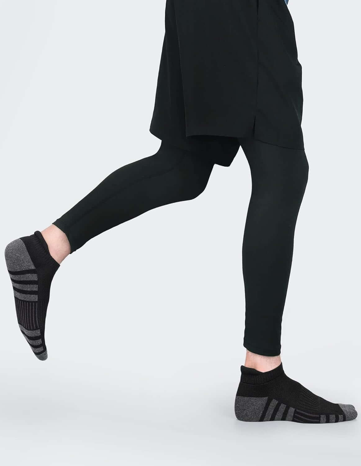 Ankle Athletic Running Socks Cushioned Breathable Low Cut Sports Tab Socks for Men and Women (6 Pairs)