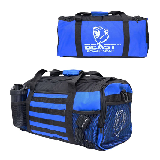 Beast Power Gear Gym Duffle Bag- Workout, Boxing, MMA, Sports Gym Bag with Shoes Compartment Adjustable Shoulder Strap for Men & Women