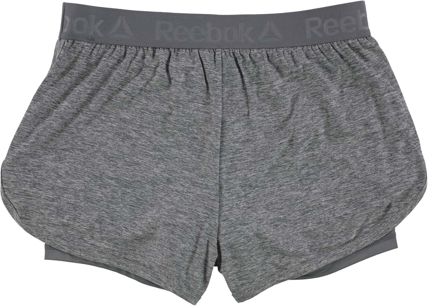 Womens Cardio Running Athletic Workout Shorts R485 S, Grey, Small
